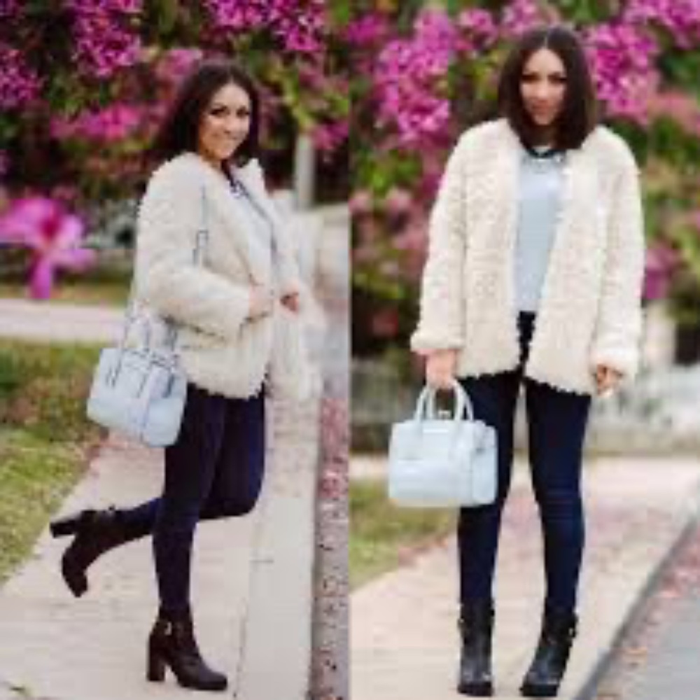NWT Geri C. Faux fur jacket, sz XL